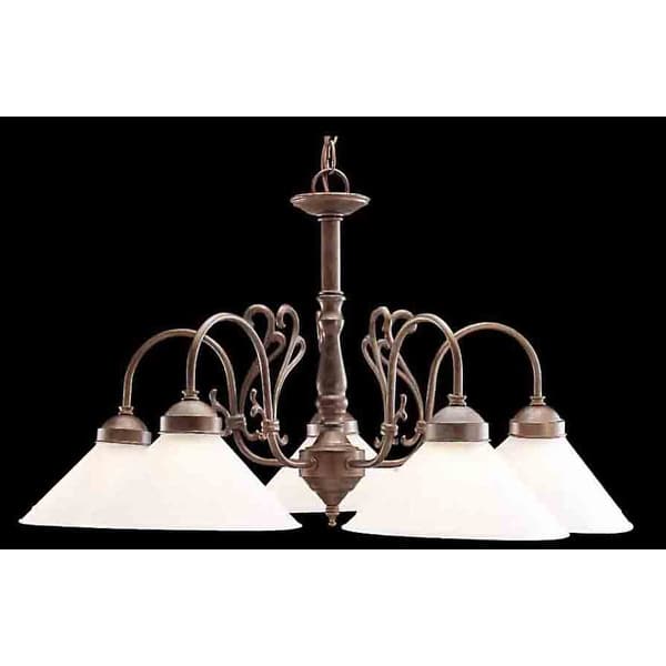 Classic Lighting Biltmore 5 Light 27" Wide 1 Tier Shaded Chandelier
